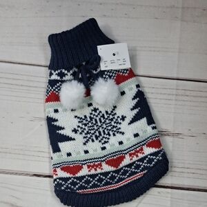 Friends Forever Festive Holiday Knit Dog/Cat Sweater Size Dog XS